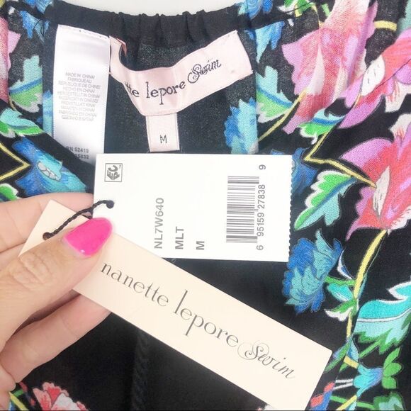 NANETTE LEPORE SWIM | Off Shoulder Coverup Dress M - Picture 7 of 11